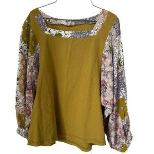 Mystree Casual Patchwork Blouse